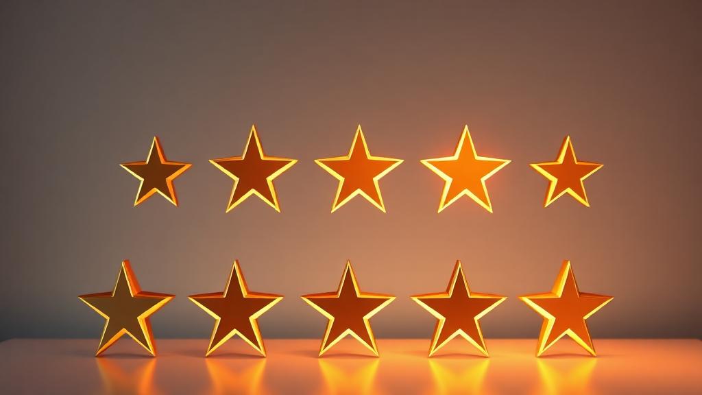 Customer leaving a 5-star review on their phone for a local service business