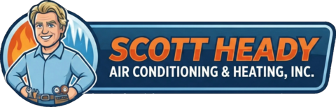 Scott Heady Air Conditioning & Heating, Inc. logo - Upward Bound Media client