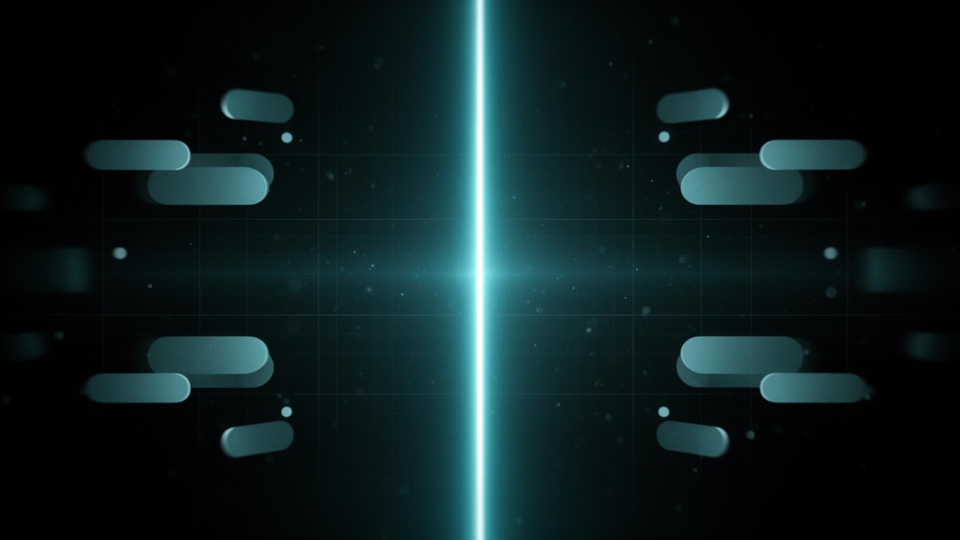 Abstract visual of a Google Business Profile mirrored across a glowing cyan seam into a website, representing the Mirror Strategy framework
